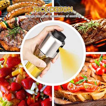 mafiti Oil Dispenser Bottle 180ml/6Oz Olive Oil Dispenser Sprayer for Cooking Air fryer BBQ Grilling Salad Baking Kitchen Gadgets Accessories