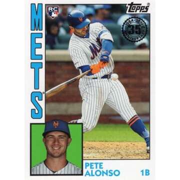 2019 Topps Update 1984 Topps #84-11 Pete Alonso RC Rookie New York Mets MLB Baseball Trading Card