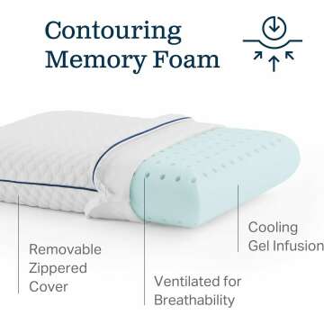 WEEKENDER Memory Foam Camping Pillow for Travel Comfort