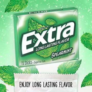 EXTRA Spearmint Sugarfree Chewing Gum 15 Pieces