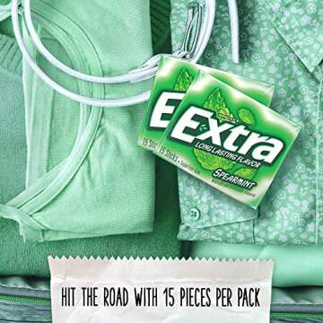 EXTRA Spearmint Sugarfree Chewing Gum 15 Pieces