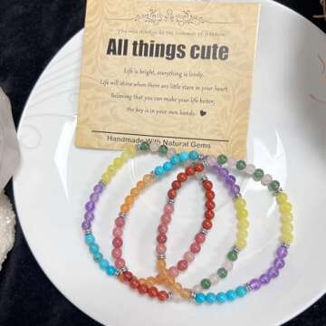 Healing Gemstone Bracelet for Stress Relief & Yoga