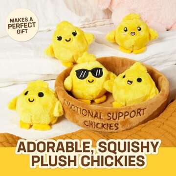 What Do You Meme Emotional Support Chickies - Adorable Plush Chicken Friends