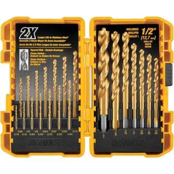 DEWALT Titanium Nitride Drill Bit Set 21-Piece