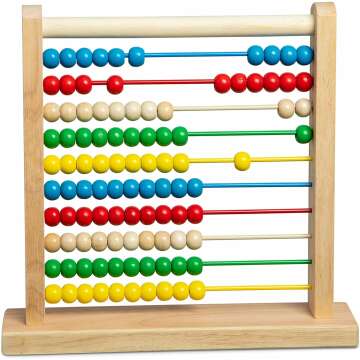 Classic Wooden Abacus - Enhance Math Skills with Fun Play