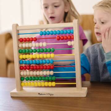 Melissa & Doug Wooden Abacus for Kids Education