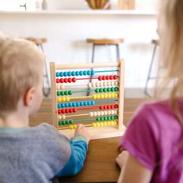 Melissa & Doug Wooden Abacus for Kids Education