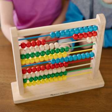 Melissa & Doug Wooden Abacus for Kids Education