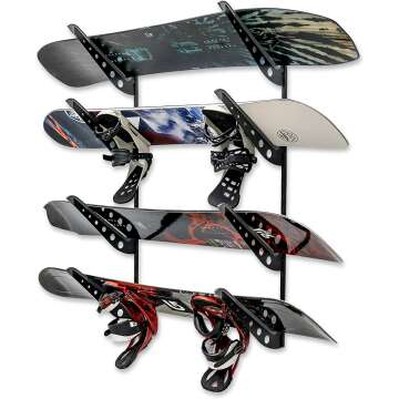 Adjustable Snowboard Storage Rack