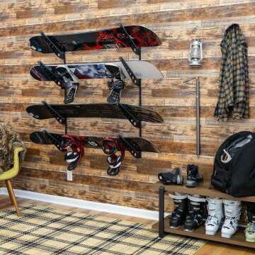 Adjustable Snowboard Storage Rack