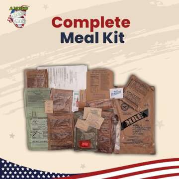 U.S. Military Meals Ready to Eat (12 Packs) - Flameless Heaters, Freeze Dried Meals w/Entree, Side Dishes, & More - MRE Packs for Emergency Survival, Hunting, & More - Inspection Date 2023 or Better