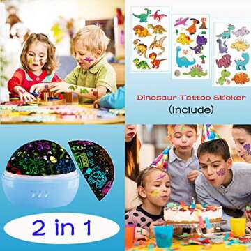 HONGID Dinosaur Toys for 3-8 Year Olds Boys,Dinosaur Party Supplies Centerpieces for 3-8 Year Olds 2 in 1 Car Toy for 2-10 Year Olds Boys,Toddler Toys Birthday Gifts for 3-10 Year Olds Kids Gifts