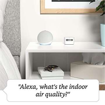 Amazon Smart Air Quality Monitor with Alexa Compatibility