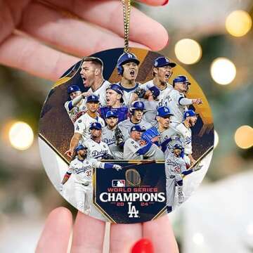 World Series Champions Ornament 2024 for Baseball Fans