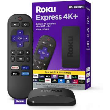 Roku Express 4K+ Streaming Device with Voice Remote