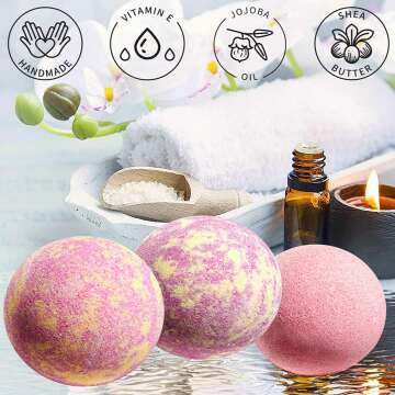 Handmade Spa Bath Bombs Set for All Ages