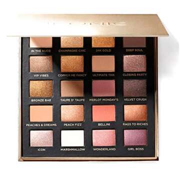 ICONIC LONDON Day to Slay Eyeshadow Palette | Includes 20 Shades of Shimmers, Mattes and Glitters