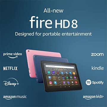 Amazon Fire HD 8 Tablet 2022 - 64GB, Fast Display