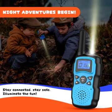 Wishouse Walkie Talkies for Kids 4 Pack,Family Walky Talky Adults Children Radio Long Range,Outdoor Camping Fun Toys Birthday Present Xmas Gifts for 4 5 6 7 8 Year Old Girls Boys No Battery No Charger