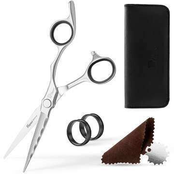 Fagaci Professional Hair Scissors 6” Razor Sharp Blades, Fine Cutting VG10 Steel Hair Cutting Scissors Professional, Hair Shears, Hair Scissors Professional, Barber Scissors Professional