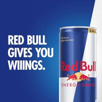 Red Bull Energy Drink with 80mg Caffeine plus Taurine & B Vitamins, 8.4 Fl Oz, Pack of 24 Cans