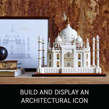 LEGO Architecture Taj Mahal 21056 Building Set - Landmarks Collection, Display Model, Collectible Home Décor Gift Idea and Model Kits for Adults and Architects to Build