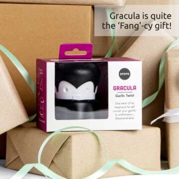 Gracula Garlic Crusher & Peeler | Fun Kitchen Gadget