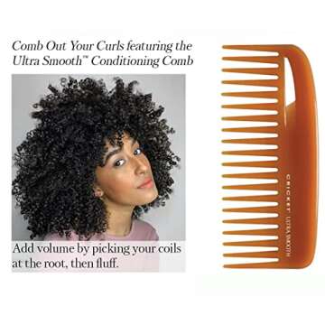 Cricket Ultra Smooth Hair Conditioning Rake Comb infused with Argan Oil