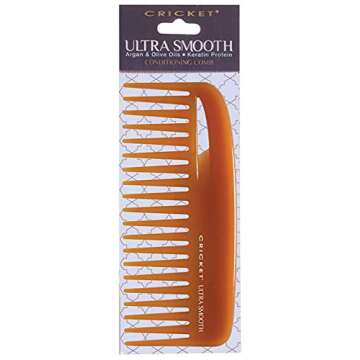 Cricket Ultra Smooth Hair Conditioning Rake Comb infused with Argan Oil