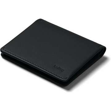 Bellroy Slim Wallet (Premium Leather, Front Pocket Wallet, Thin Bifold Design, Holds 4-12 Cards, Folded Note Storage)