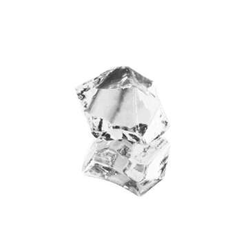 Super Z Outlet Acrylic Color Ice Rock Crystals Treasure Gems for Table Scatters, Vase Fillers, Event, Wedding, Birthday Decoration Favor, Arts & Crafts (385 Pieces) (Clear)