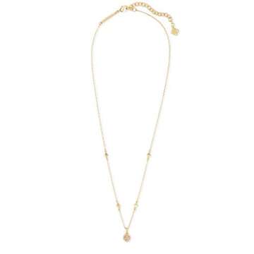 Kendra Scott Nola Pendant Necklace - Iridescent Gold-Plated Fashion Jewelry