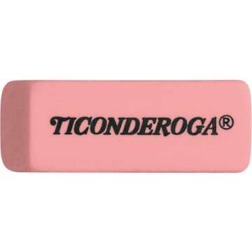 Ticonderoga Wedge Erasers - 3 Pack Pink Erasers