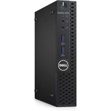 Dell OptiPlex 3050 Micro PC Mini Computer Desktop, Intel Core i7-6700T, 16GB DDR4 RAM, 512GB SSD, WiFi, Bluetooth, Displayport, USB 3.1, Windows 10 Pro (Renewed)