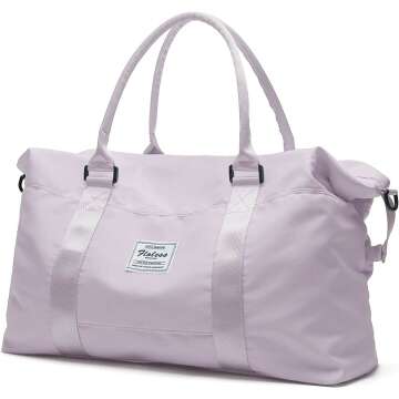 Travel Duffel Bag - Stylish Sports Tote Gym Bag for Women