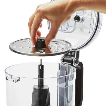 KitchenAid 7 Cup Food Processor - Contour Silver with Versatile Features