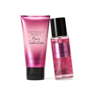 Victoria's Secret Pure Seduction Mini Fragrance Duo Gift Set, Notes of Juiced Plum and Crushed Freesia, Gift Set for Women