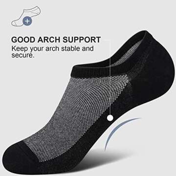 wernies No Show Men Socks, Low Cut Ankle Sock, Men Short Socks Casual Cotton Socks Size 6-10