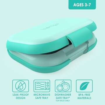 Leak-Proof Bento Lunch Box for Kids with Ice Pack