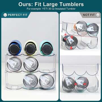 Stackable Water Bottle Organizer for Storage