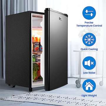 Energy Efficient 3.2 Cu.Ft WANAI Mini Fridge