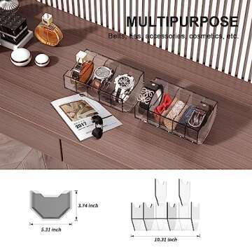 JAN AUG Men Belt Organizer Womens Belt Storage Organizer for Closet Tie and Belt Rack Organizer 5