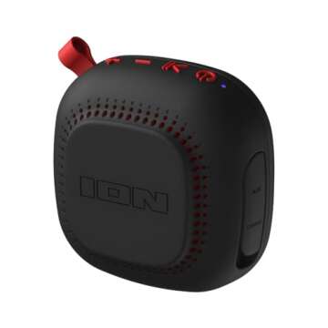 ION Audio Magnet Rocker 2-Pack - High-Power Bluetooth Speakers with Built-in Magnetic Mount (Renewed)