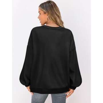 UEU Women's Oversized Sweatshirt - Casual Comfort Top