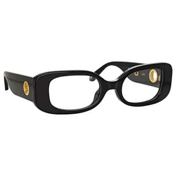 Linda Farrow, Lola, Black/ Yellow Gold/ Optical