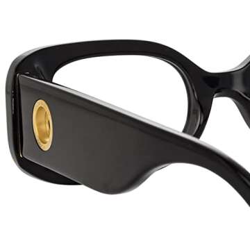 Linda Farrow, Lola, Black/ Yellow Gold/ Optical