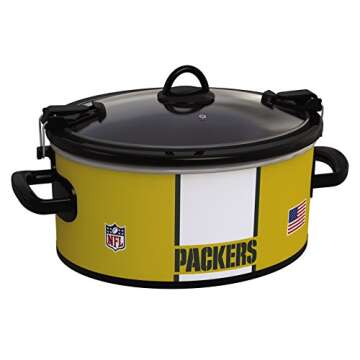 Crock-Pot Green Bay Packers NFL 6-Quart Cook & Carry Slow Cooker