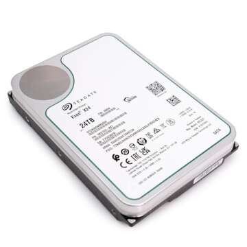 Seagate Exos X24 24TB Enterprise Hard Drive HDD SATA 6Gb/s 512MB Cache 7200 RPM 512e CMR Helium Sealed 3.5in Hard Drive ST24000NM000H (Renewed)