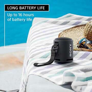 Sony Portable Waterproof Speaker with 16H Battery