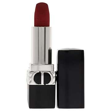 Christian Dior Rouge Dior 999 Velvet Lipstick - Refillable Luxury 0.12 oz